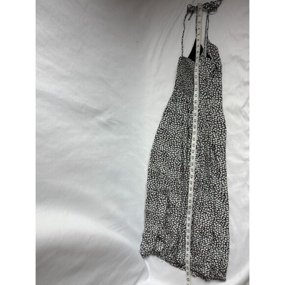 Blush BJ Floral Cottagecore Midi Dress Tie Straps L Prairie Peasant Milkmaid - Picture 10 of 10